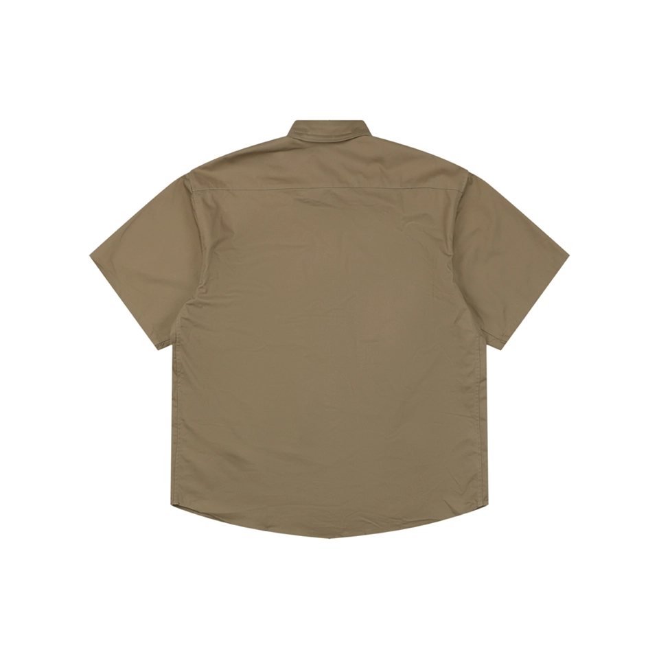 Moncler Logo Patch Double Pocket T-Shirt Brown Back view