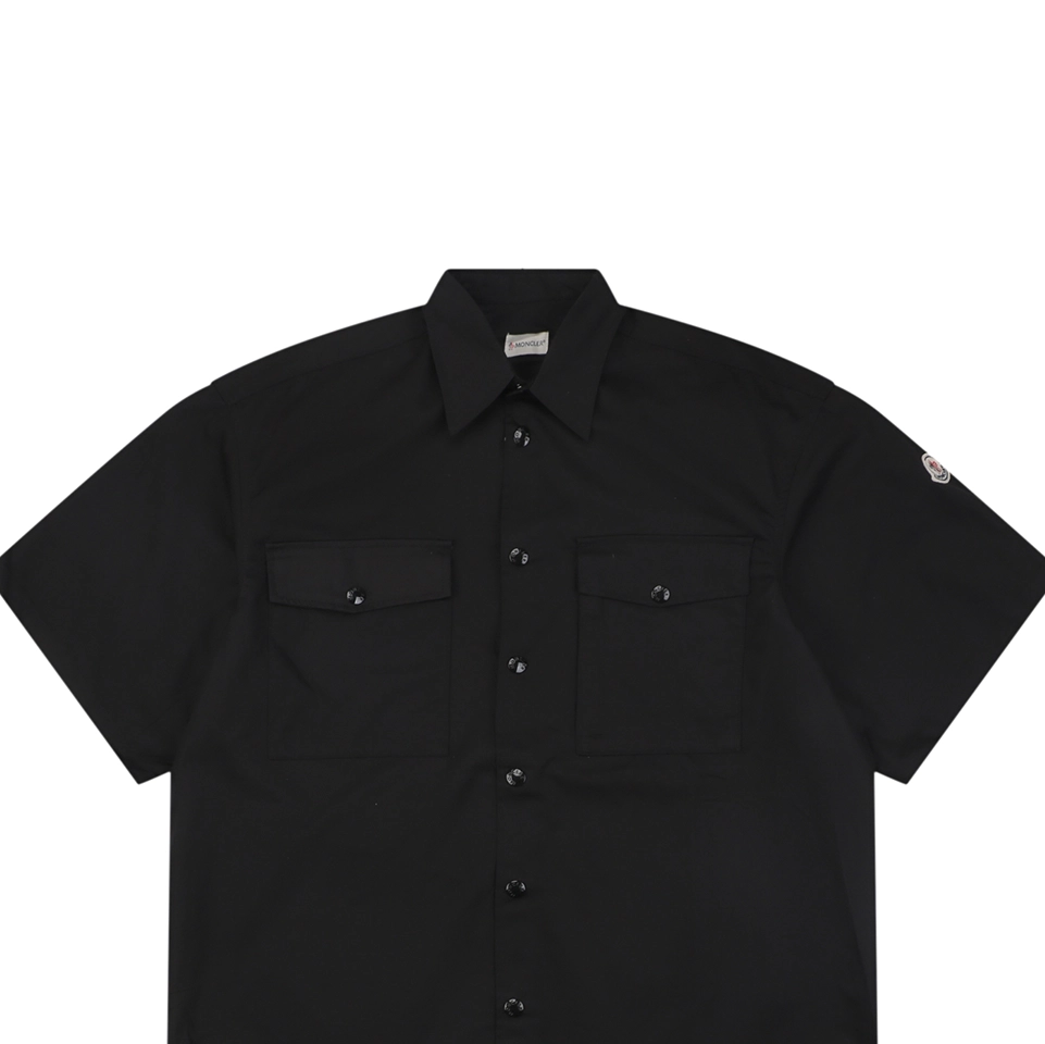 Moncler Logo Patch Double Pocket T-Shirt Black