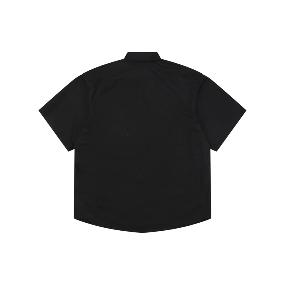 Moncler Logo Patch Double Pocket T-Shirt Black Back view