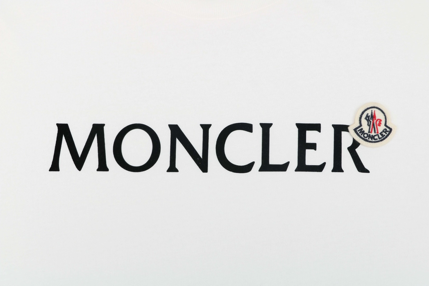Moncler Logo Patch Shirt White Front Brand