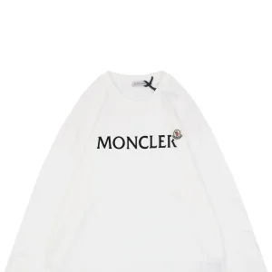 Moncler Logo Patch Shirt White