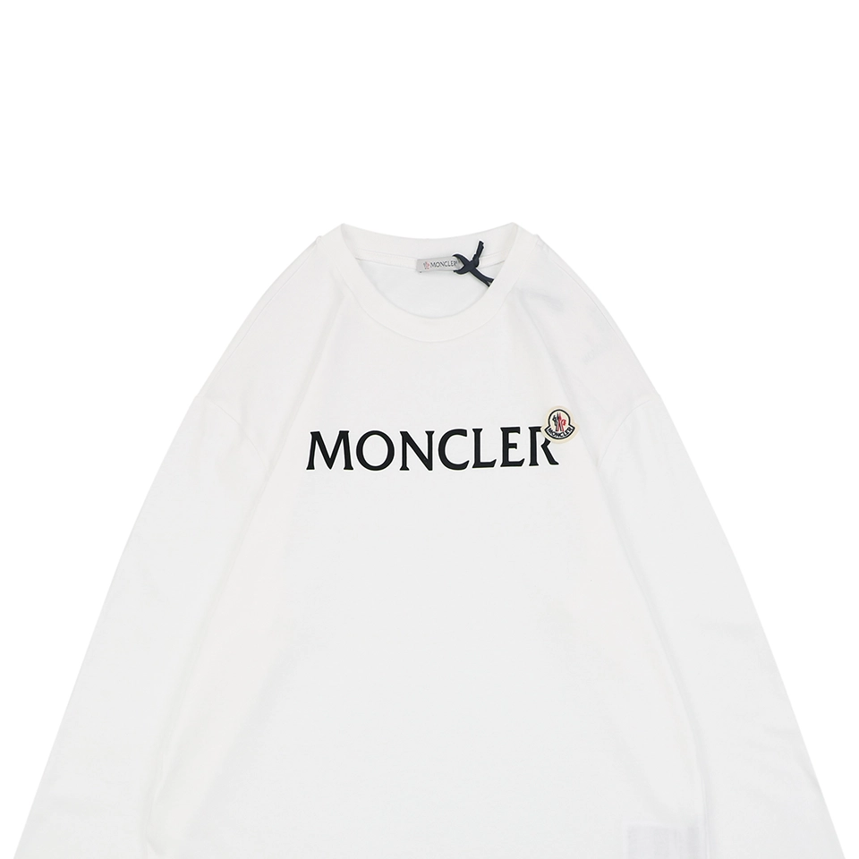 Moncler Logo Patch Shirt White