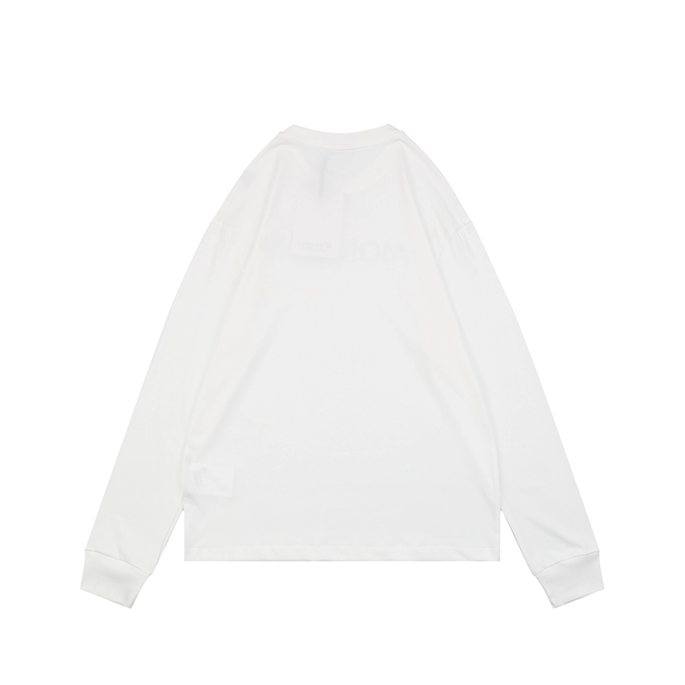 Moncler Logo Patch Shirt White back view