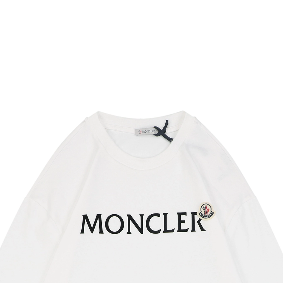 Moncler Logo Patch Shirt White