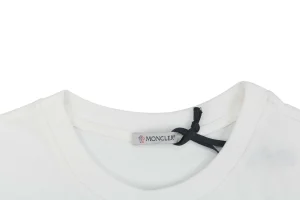 Moncler Logo Patch Shirt White Collar