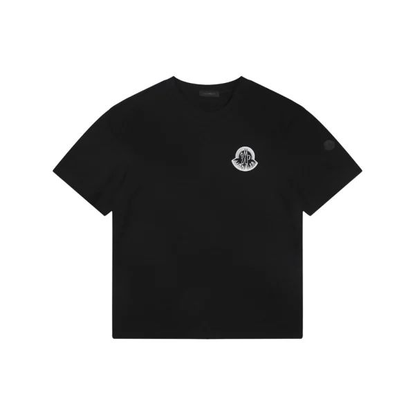 Moncler Multi Sketch M Logo Graphic T-Shirt Front view