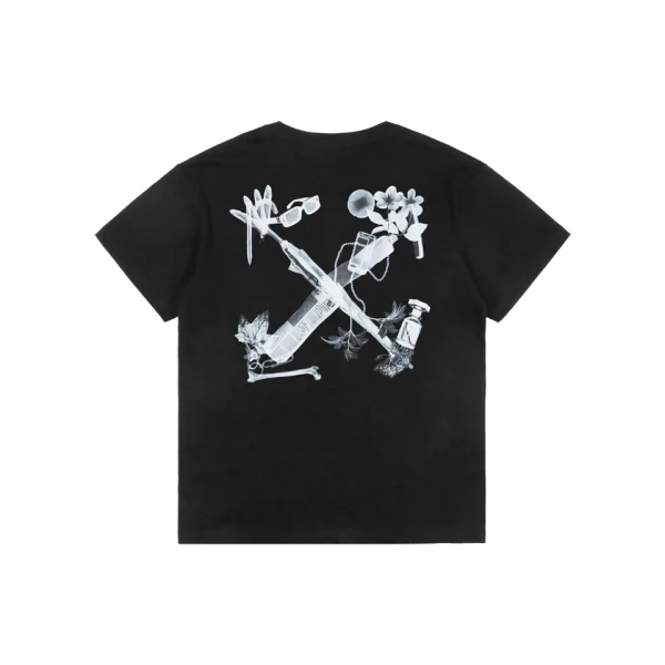 OFF-WHITE Digital Headphone Arrows Print T-Shirt Back view