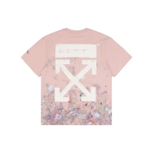 OFF-WHITE Starry Firework Splatter Arrow Print T-Shirt Back view