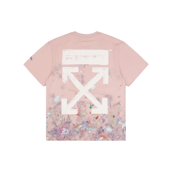 OFF-WHITE Starry Firework Splatter Arrow Print T-Shirt Back view