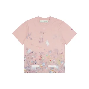 OFF-WHITE Starry Firework Splatter Arrow Print T-Shirt Front view