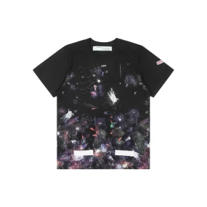 OFF-WHITE 'Starry Fireworks' Paint-Splatter Arrows Print T-Shirt Front view