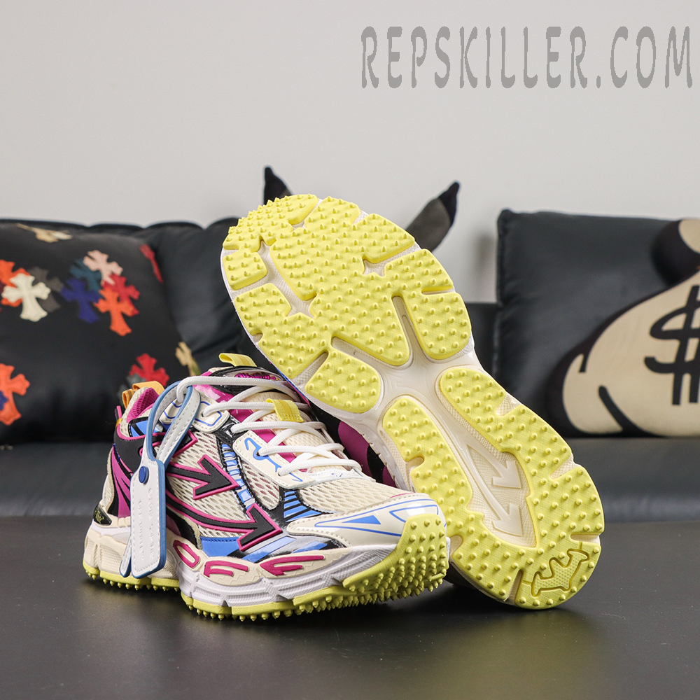 Off-White Be Right Back 'Pink Yellow Beige'