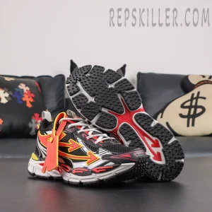 Off-White Be Right Back Sneakers 'BLACK - CORAL RED'