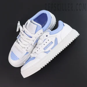Off-White Court Low Top Sneakers 'WHITE - LIGHT BLUE'
