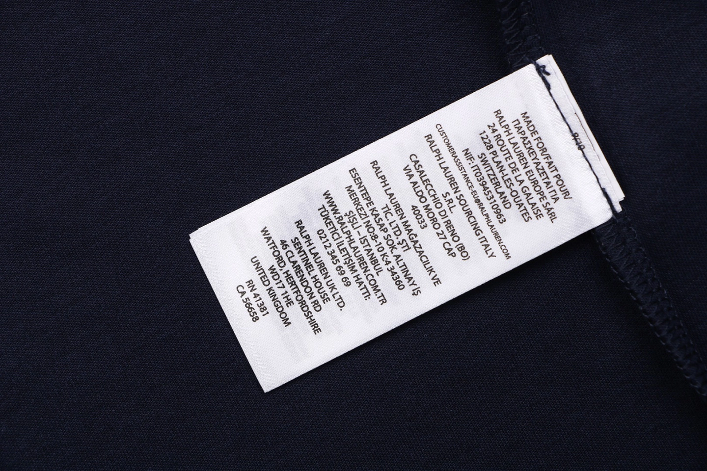 Ralph Lauren Classic Pony Logo Polo T-Shirt Wash label