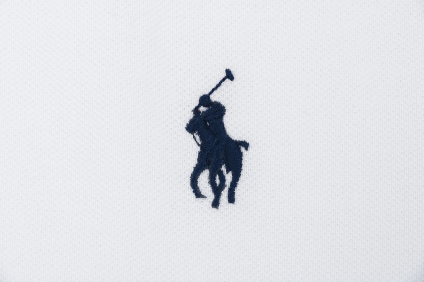 Ralph Lauren Contrast Trim Pony Embroidered Polo T-Shirt White Brand