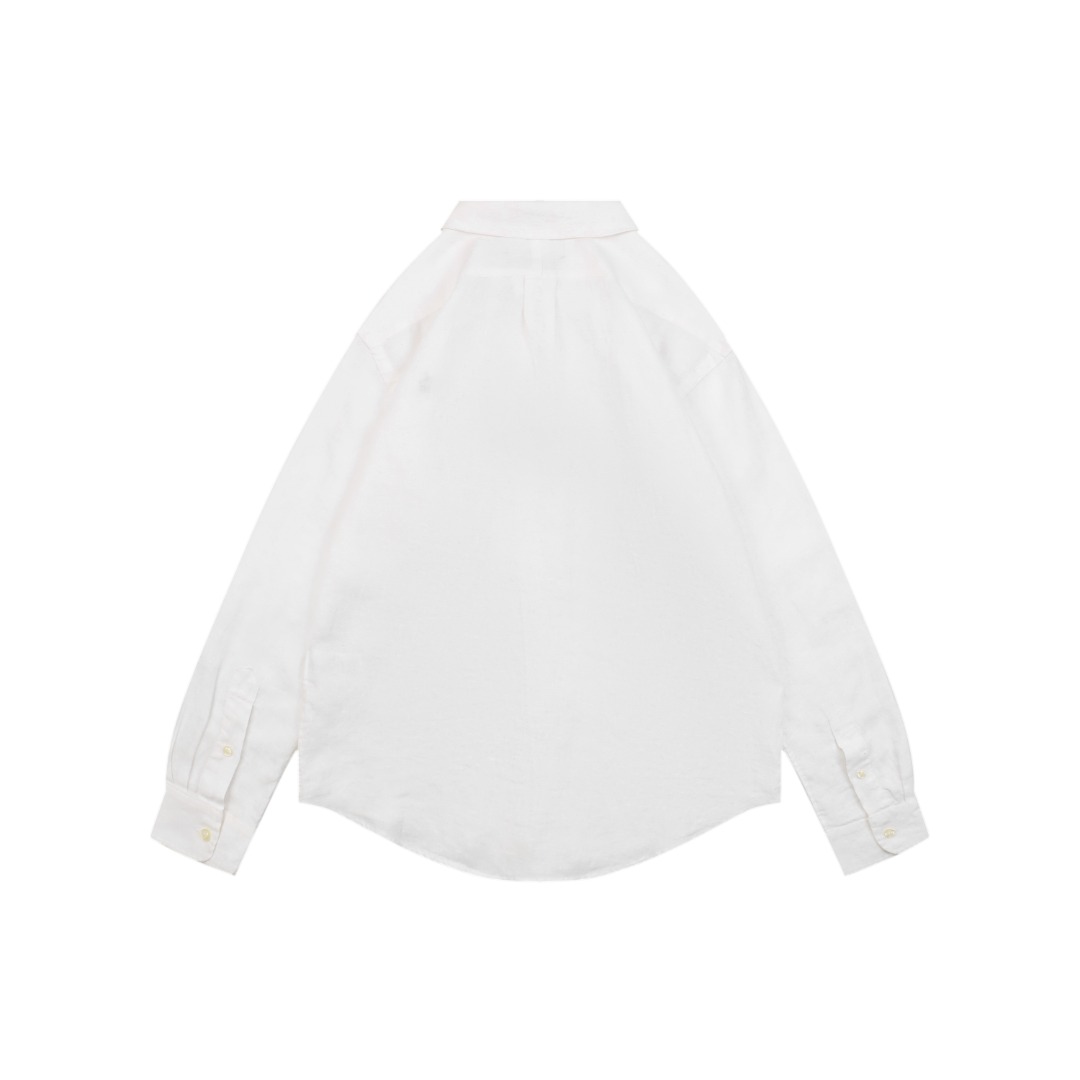 Ralph Lauren Linen Shirt White Back view