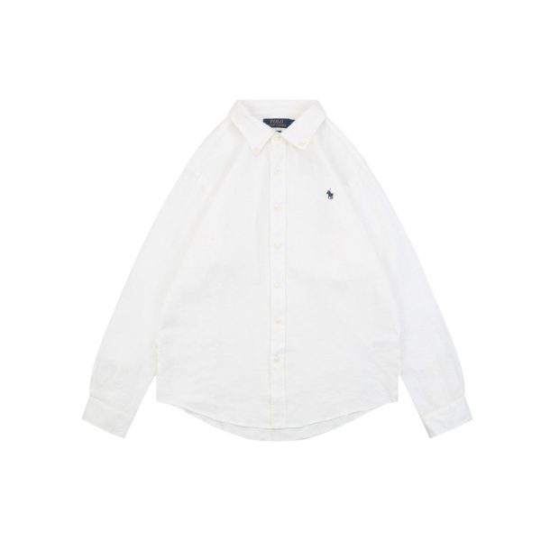 Ralph Lauren Linen Shirt White Front view
