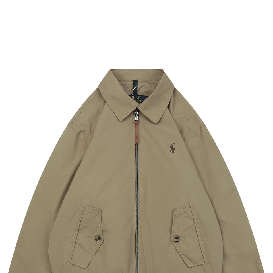 Ralph Lauren Pony Logo Button Pocket Harrington Jacket