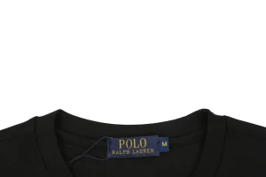 Ralph Lauren Pony Logo Embroidered Shirt Black Collar