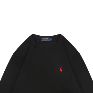Ralph Lauren Pony Logo Embroidered Shirt Black
