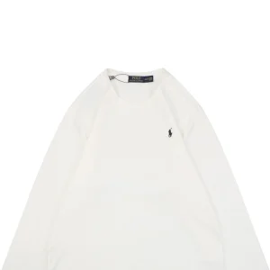 Ralph Lauren Pony Logo Embroidered Shirt White