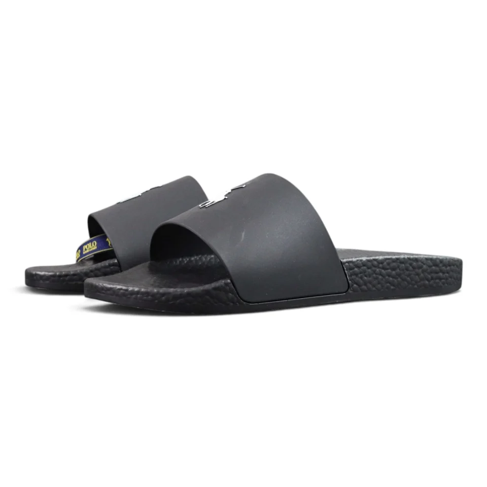 Ralph Lauren Signature Pony Slide 'Black'