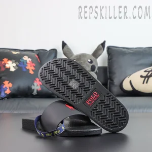 Ralph Lauren Signature Pony Slide 'Black/Red'