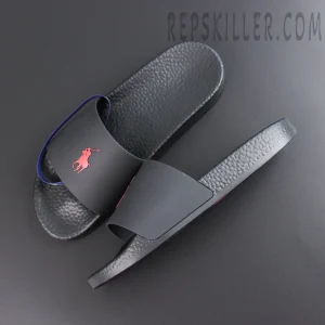 Ralph Lauren Signature Pony Slide 'Black:Red'9.jpg
