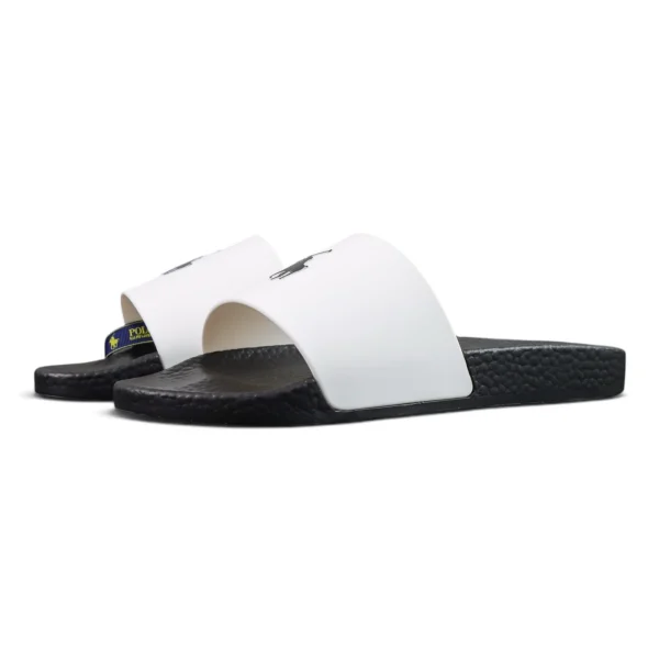 Ralph Lauren Signature Pony Slide 'Black/White'