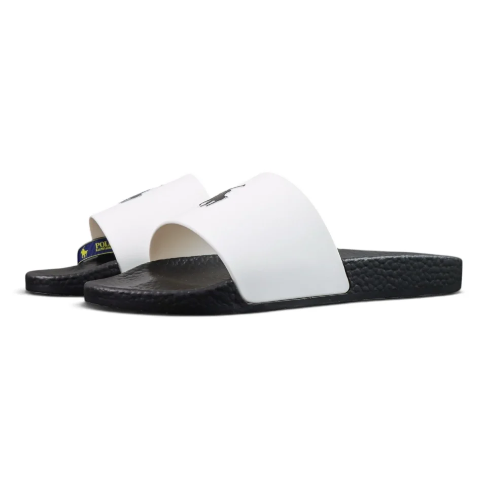 Ralph Lauren Signature Pony Slide 'Black/White'