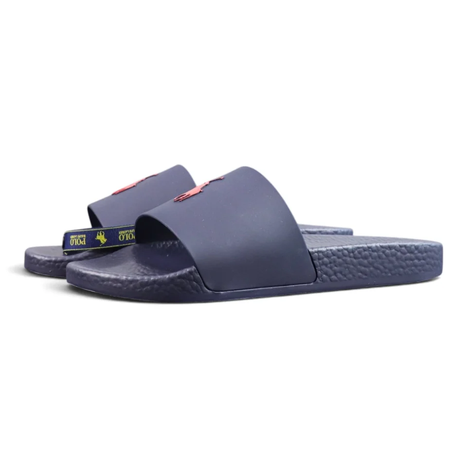 Ralph Lauren Signature Pony Slide 'Navy/Red'