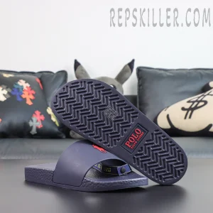 Ralph Lauren Signature Pony Slide 'Navy/Red'