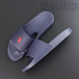 Ralph Lauren Signature Pony Slide 'Navy/Red'