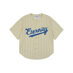 Saint Michael Eternity 42 Pinstripe Baseball T-Shirt Front view