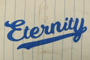 Saint Michael Eternity 42 Pinstripe Baseball T-Shirt Front Print