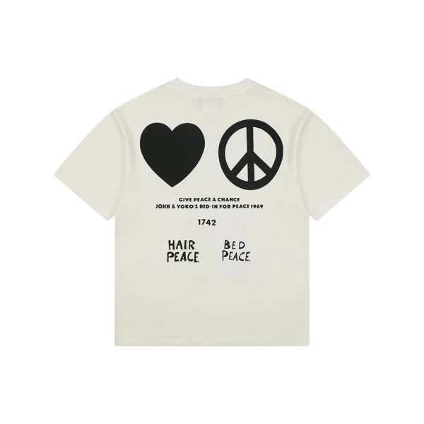 Saint Michael Imagine Peace Bed-In Graphic T-Shirt Back view