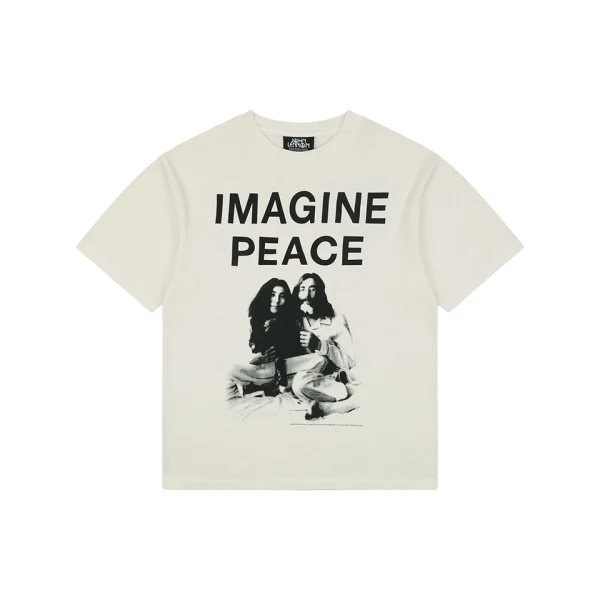 Saint Michael Imagine Peace Bed-In Graphic T-Shirt Front view
