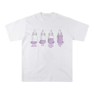 That’s A Awful Lot Of Cough Syrup Baby Bottle Graphic T-Shirt White Front view