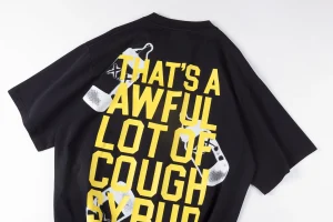 That’s A Awful Lot Of Cough Syrup Bottle Scatter Graphic T-Shirt12