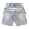 That’s A Awful Lot Of Cough Syrup Cargo Denim Shorts (Grey/Black)