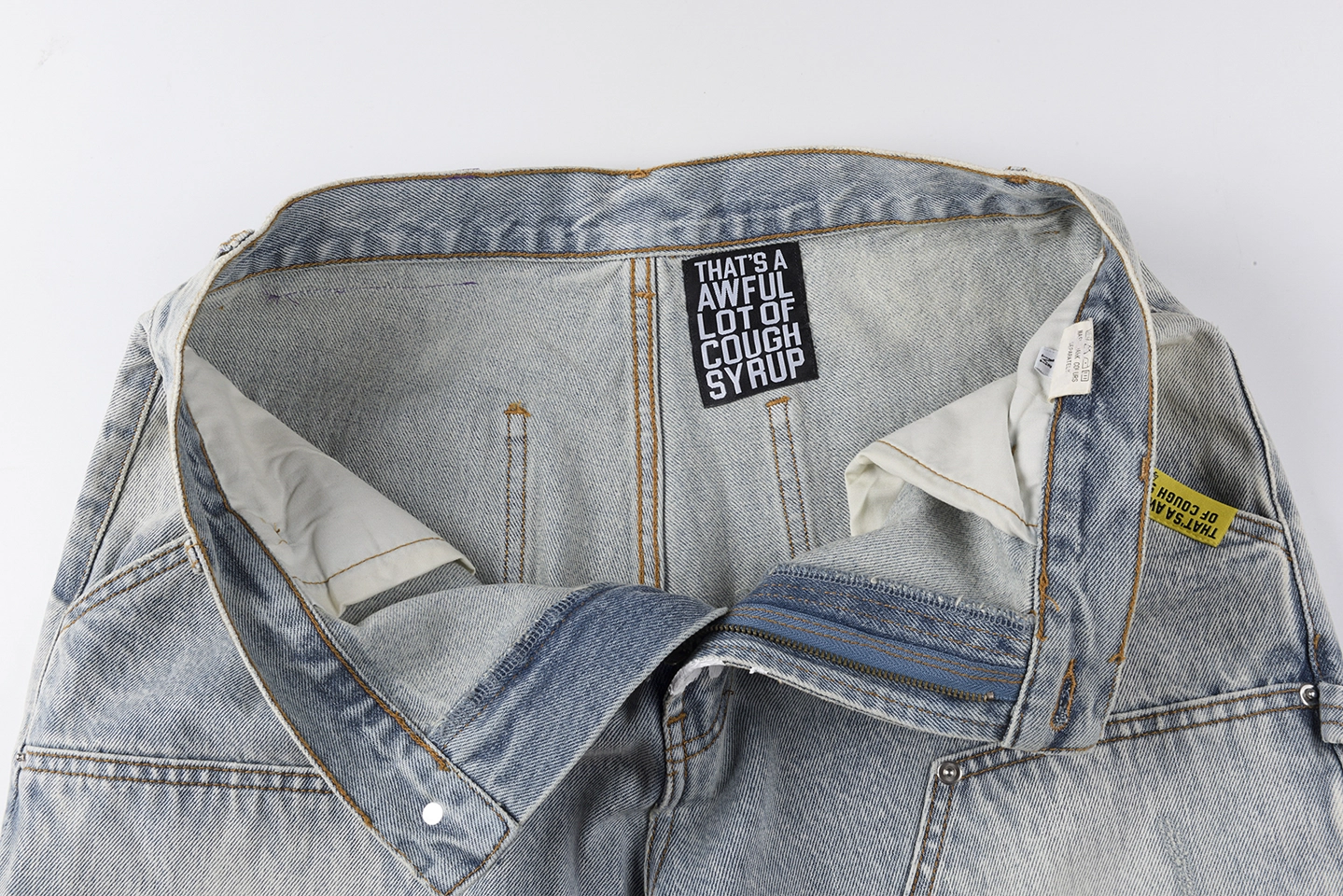That’s A Awful Lot Of Cough Syrup Cargo Denim Shorts6