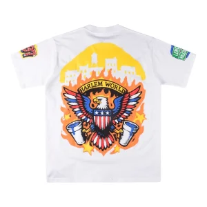 That’s A Awful Lot Of Cough Syrup Harlem World Eagle Graphic T-Shirt White Back view