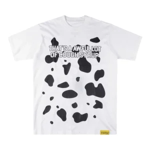 That’s A Awful Lot Of Cough Syrup Layered Text T-Shirt White Front view