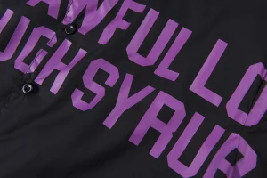 That’s A Awful Lot Of Cough Syrup Purple Text Button Up T-Shirt1