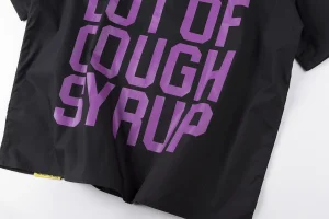 That’s A Awful Lot Of Cough Syrup Purple Text Button Up T-Shirt11