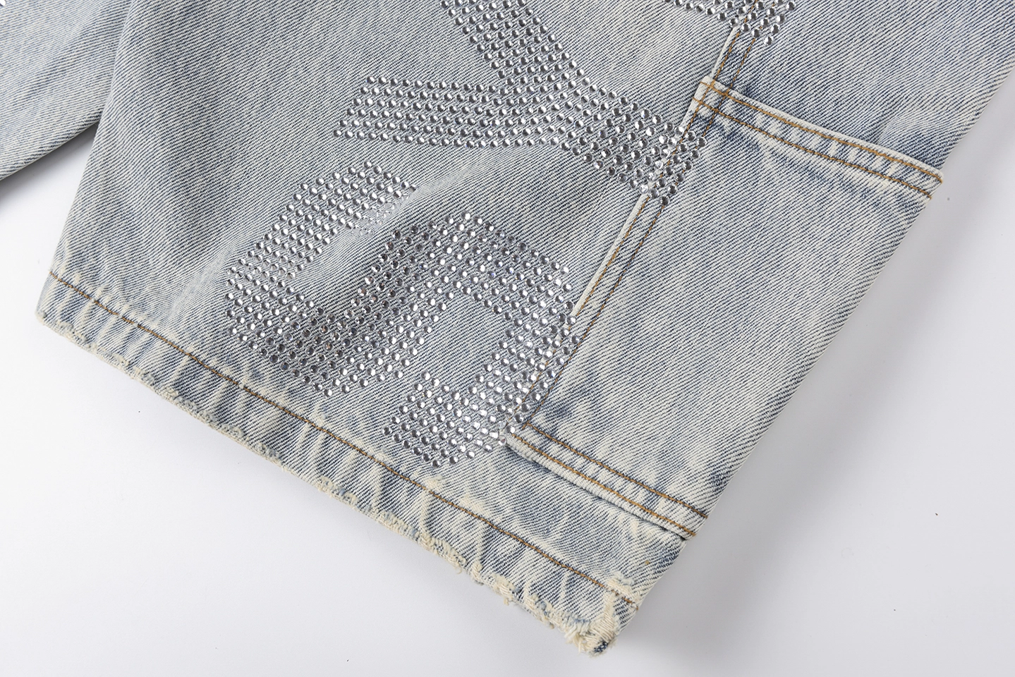 That’s A Awful Lot Of Cough Syrup Rhinestone Denim Shorts4
