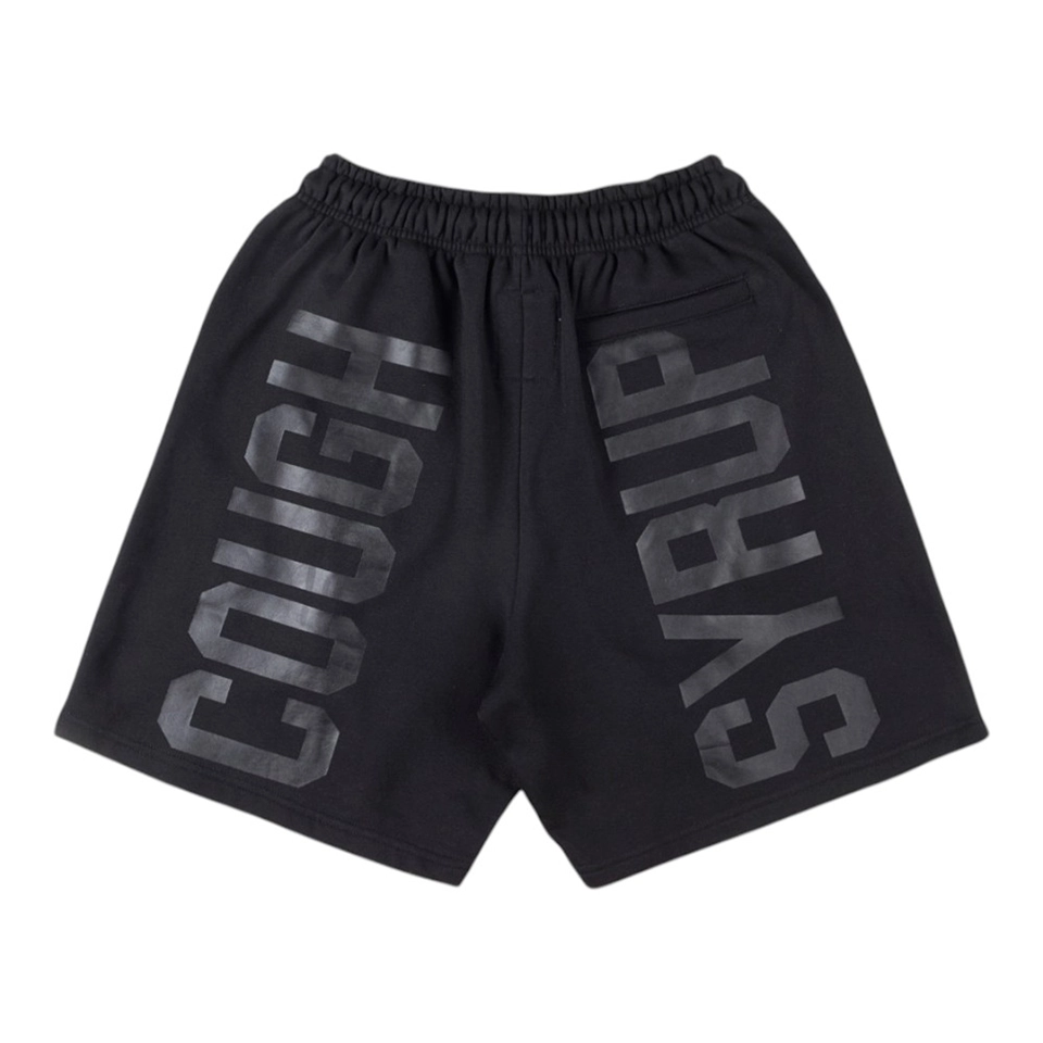 That’s A Awful Lot Of Cough Syrup Vertical Logo Sweat Shorts Black Back view
