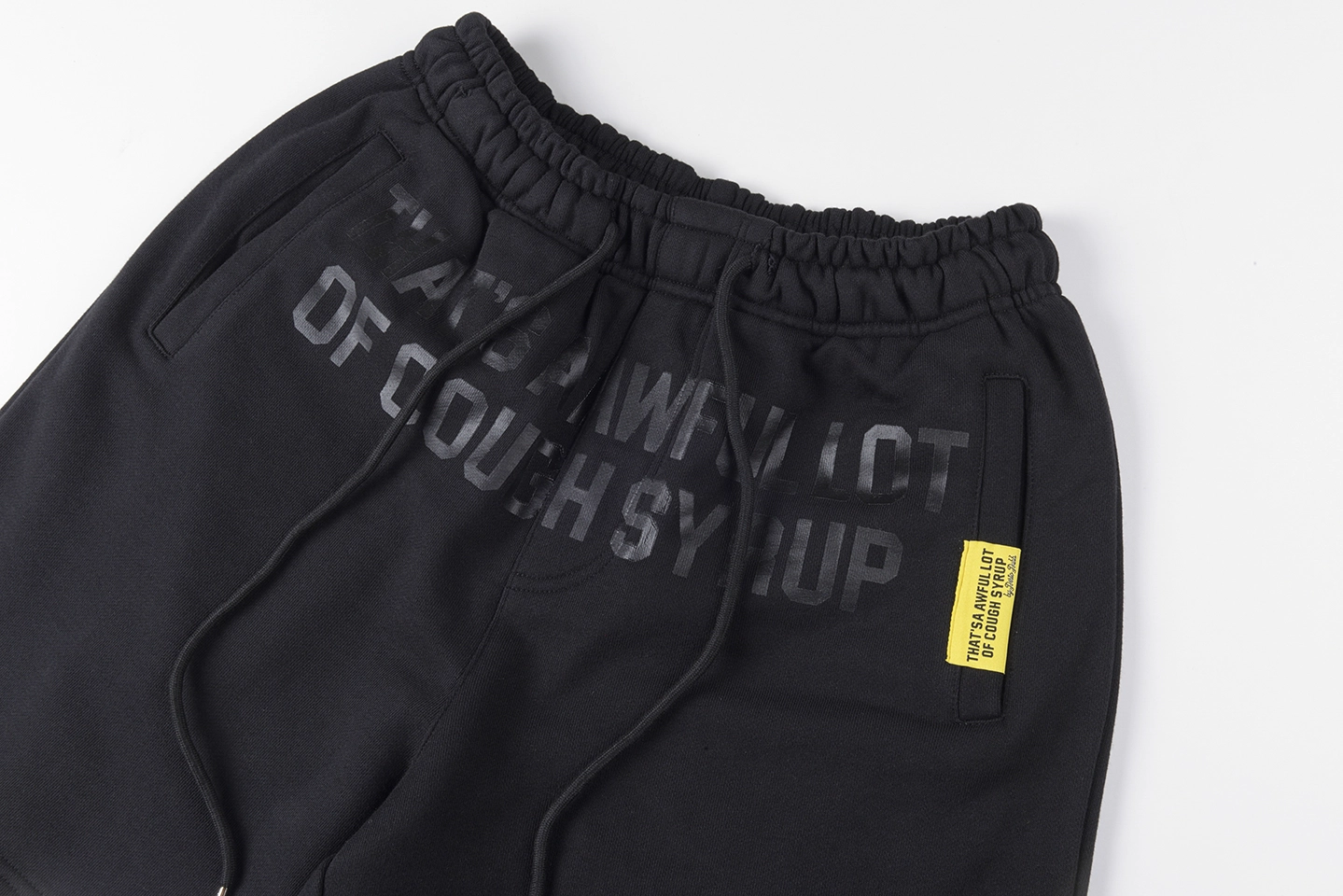 That’s A Awful Lot Of Cough Syrup Vertical Logo Sweat Shorts14