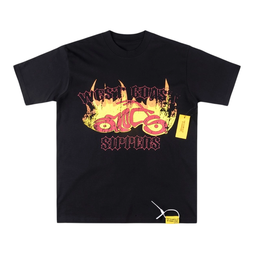 That’s A Awful Lot Of Cough Syrup West Coast Chopper Graphic T-Shirt Red Front view